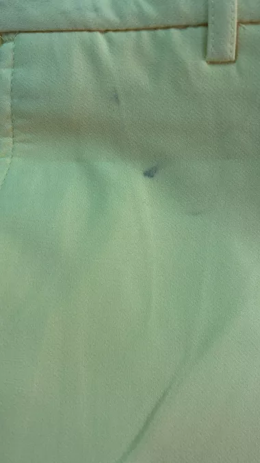 Pantaloni barbati casual regular fit galbeni CU MIC DEFECT DEF410 D4-4.2